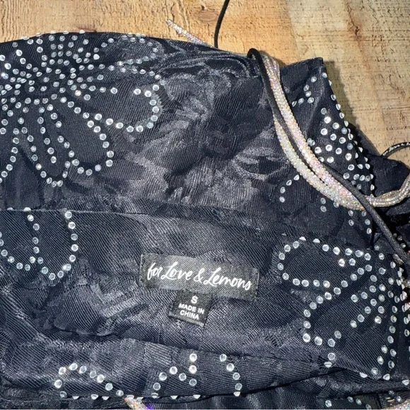 FOR LOVE & LEMONS crystal embellished PAMELA dress small - Picture 15 of 16